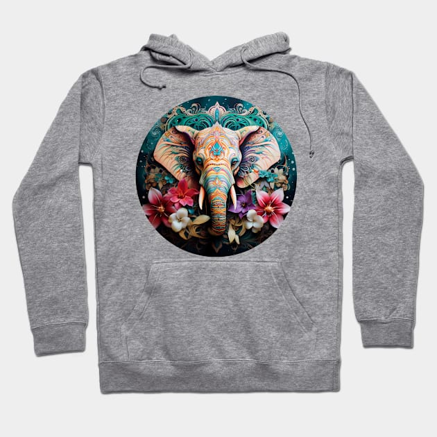 Mandala - Elephant 2 Hoodie by aleibanez